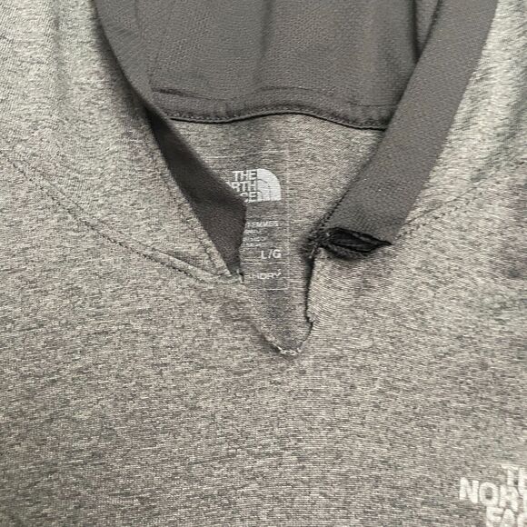 The North Face FlashDry Pullover Hoodie Sweatshirt Womens Large Dark Gray Active - Picture 4 of 10